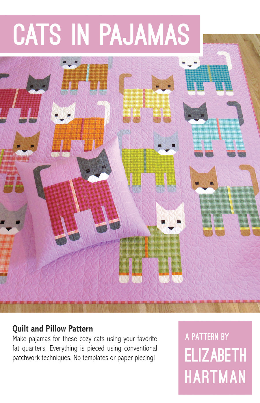 Elizabeth Hartman Cats in Pajamas Quilt Pattern Book