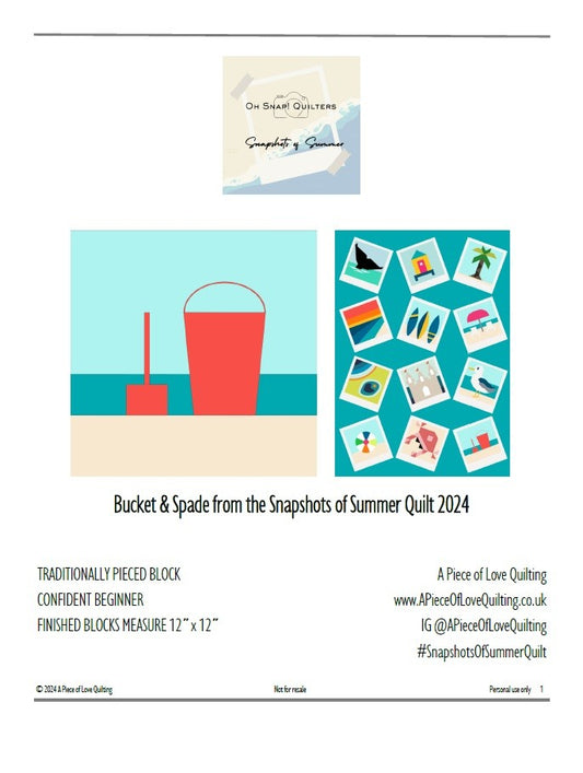 BUCKET & SPADE BLOCK PATTERN