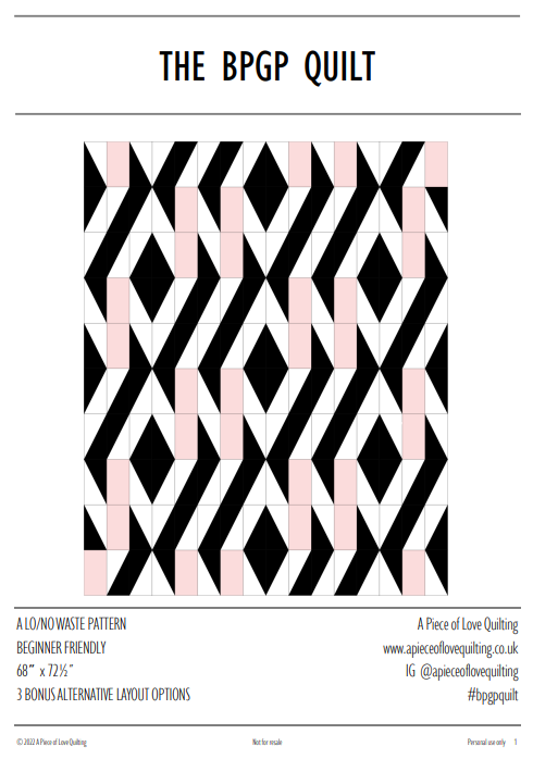 The BPGP Quilt Pattern