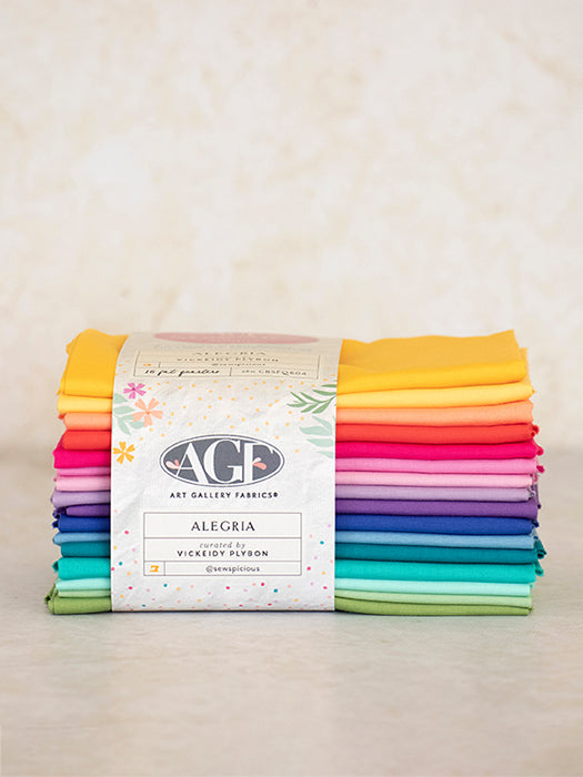 Alegria 16 Fat Quarter Pack Curated by Vickeidy Plybon for AGF
