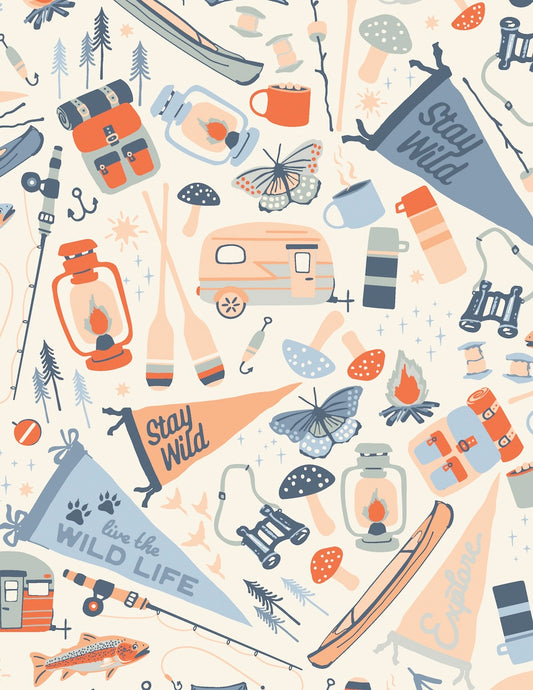 Happy Camper by Maureen Cracknell for AGF 14 Fat Quarter Bundle