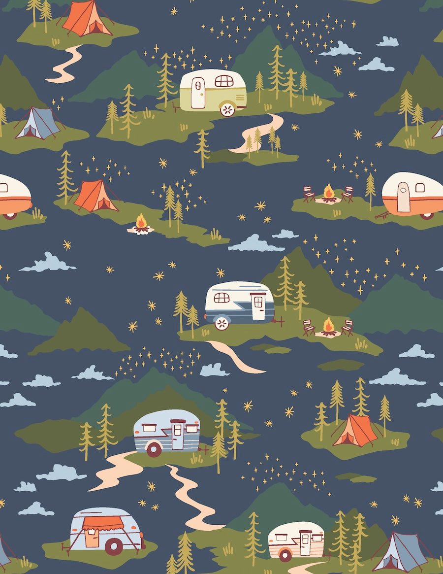 Happy Camper by Maureen Cracknell for AGF 14 Fat Quarter Bundle