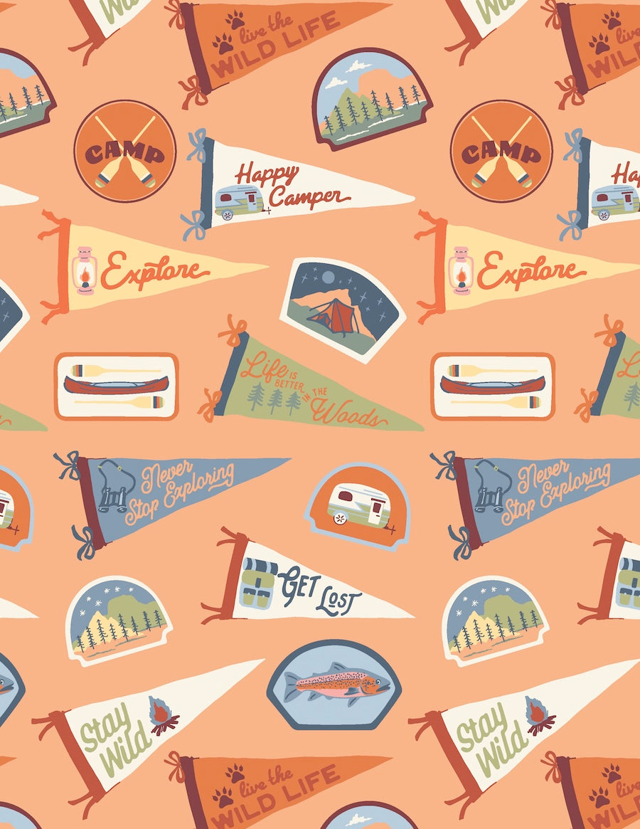 Happy Camper by Maureen Cracknell for AGF 14 Fat Quarter Bundle