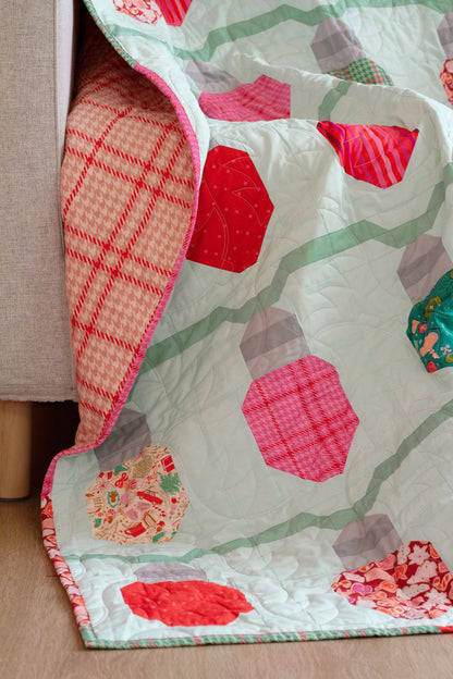 Let It Glow Quilt by A Stitch is a Stitch Quilt Co., EVERGREEN VERSION Quilt Kit