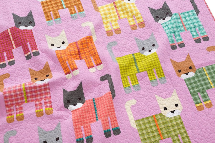 Elizabeth Hartman Cats in Pajamas Quilt Pattern Book