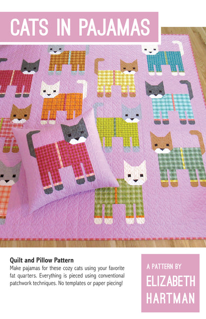 Elizabeth Hartman Cats in Pajamas Quilt Pattern Book
