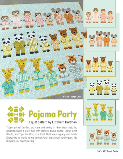Elizabeth Hartman Pajama Party Quilt Pattern Book