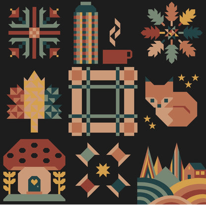 Sweater Weather 2026 QAL Quilt Kit Nightime Version