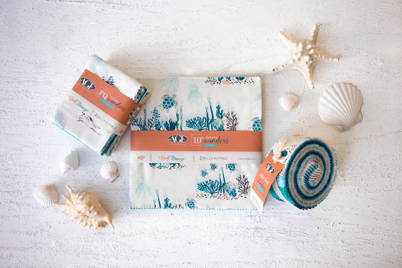 Gulf Breeze by Becca Plymale for AGF 12 Fat Quarter Bundle