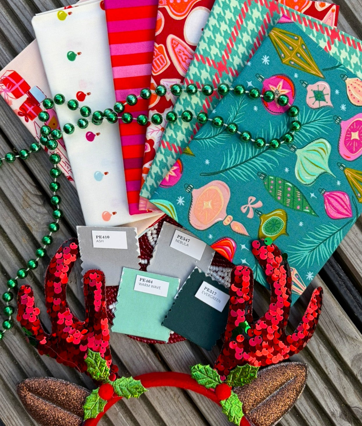 Let It Glow Quilt by A Stitch is a Stitch Quilt Co., EVERGREEN VERSION Quilt Kit
