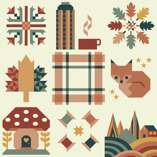 Sweater Weather 2026 QAL Quilt Kit Cover Version