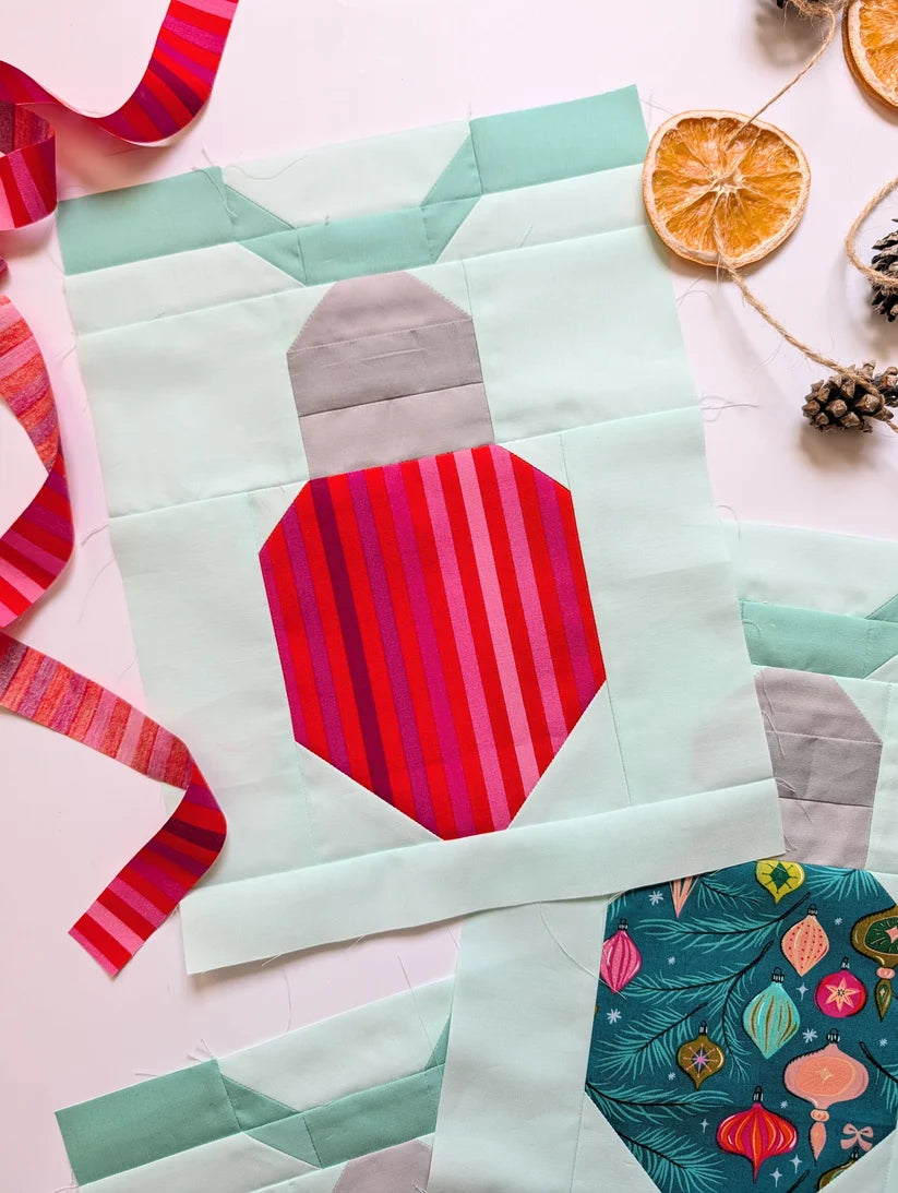 Let It Glow Quilt by A Stitch is a Stitch Quilt Co., EVERGREEN VERSION Quilt Kit