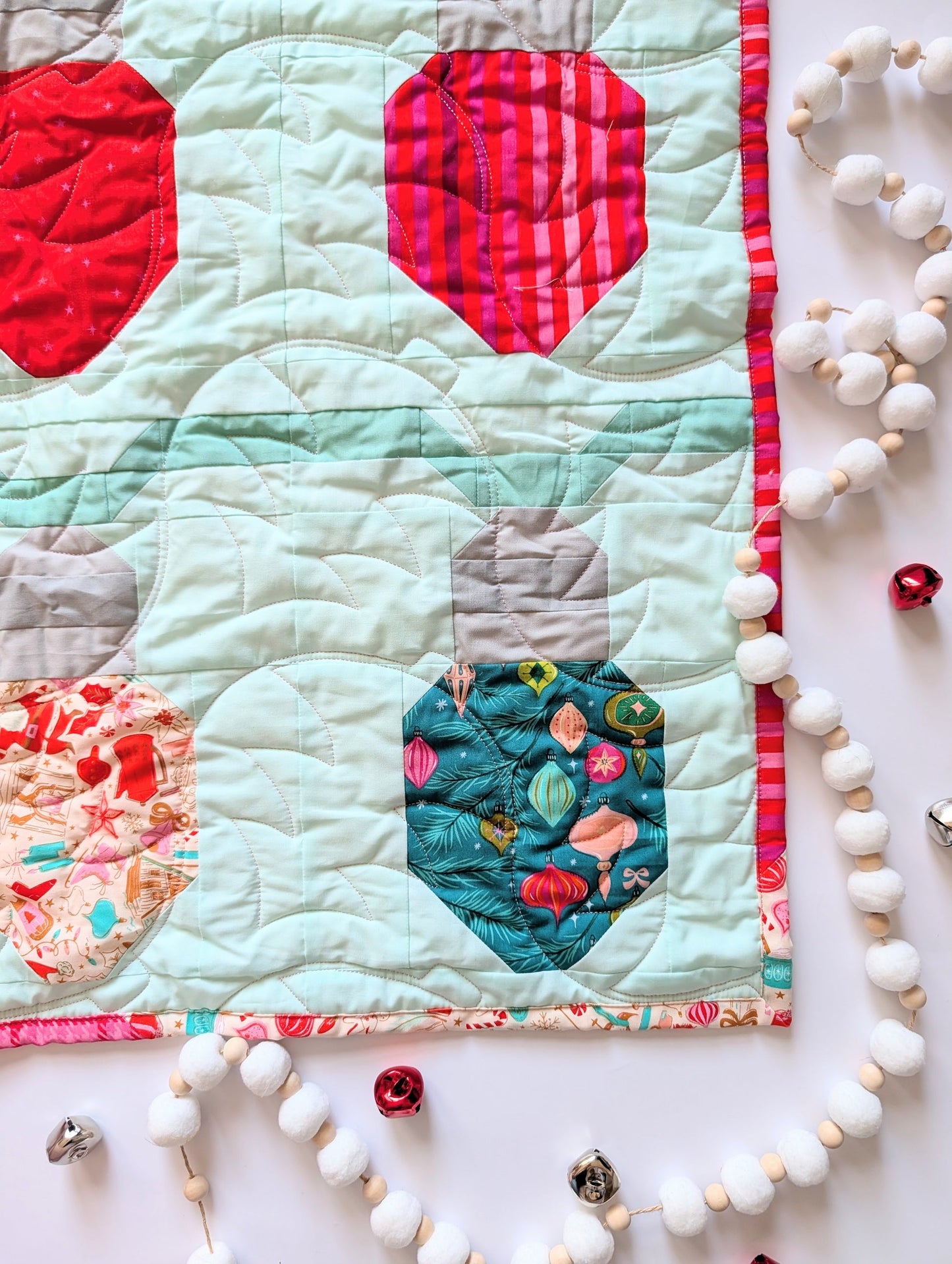 Let It Glow Quilt by A Stitch is a Stitch Quilt Co., EVERGREEN VERSION Quilt Kit