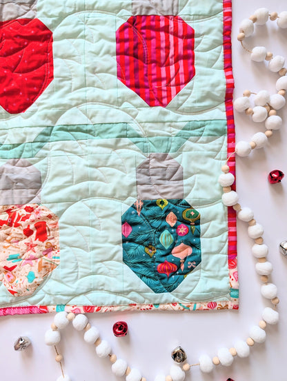 Let It Glow Quilt by A Stitch is a Stitch Quilt Co., EVERGREEN VERSION Quilt Kit