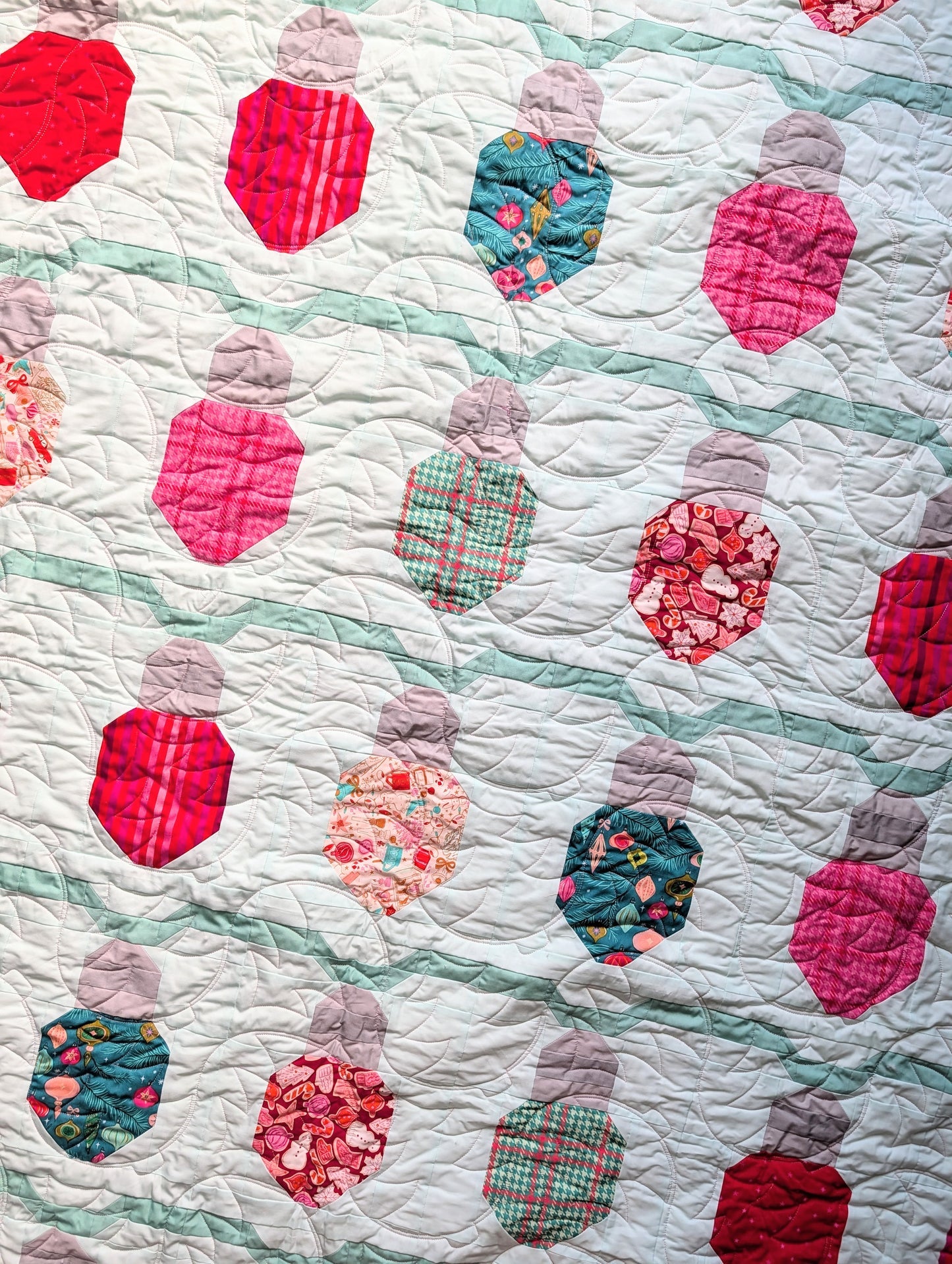 Let It Glow Quilt by A Stitch is a Stitch Quilt Co., EVERGREEN VERSION Quilt Kit
