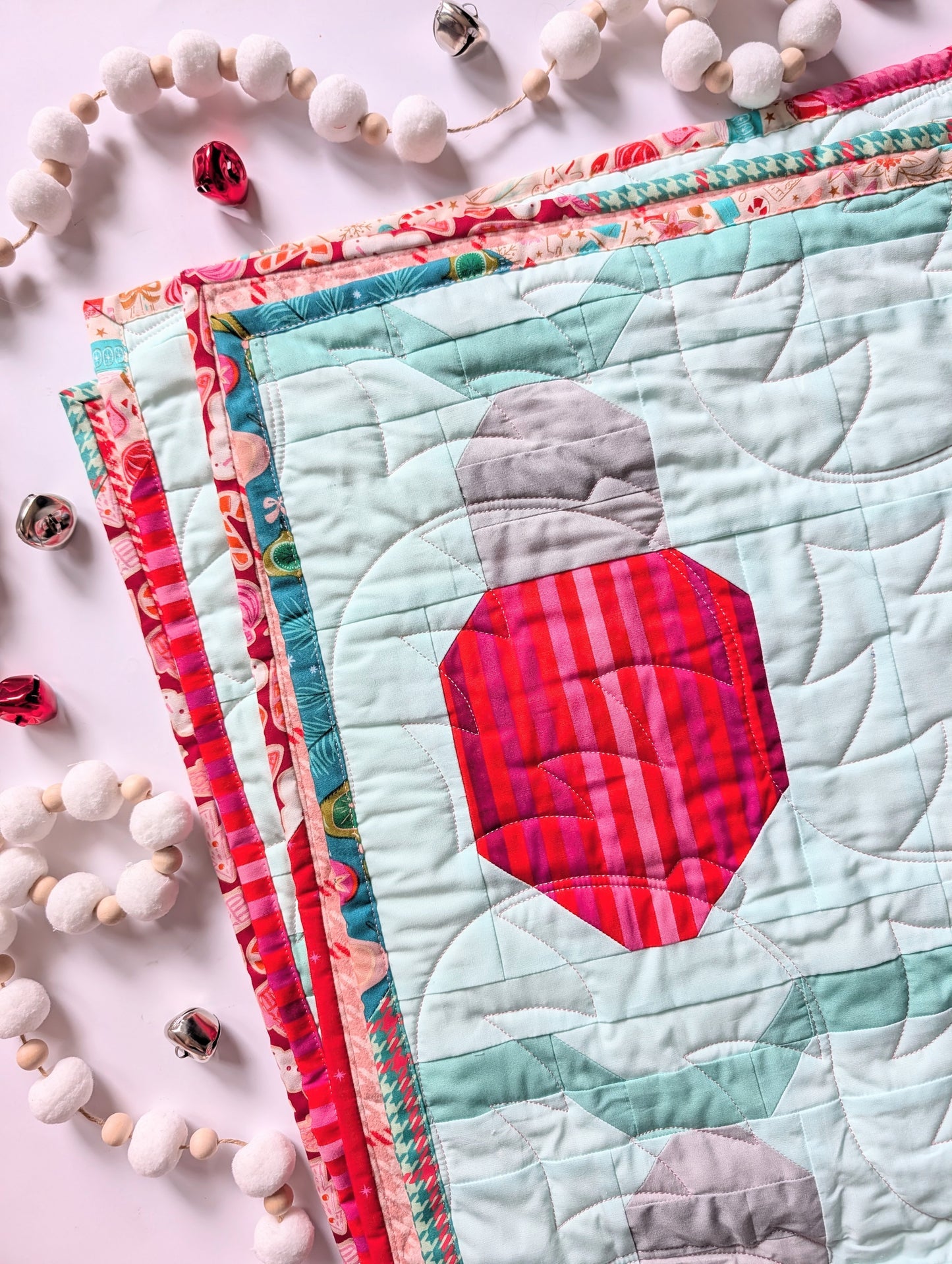 Let It Glow Quilt by A Stitch is a Stitch Quilt Co., EVERGREEN VERSION Quilt Kit