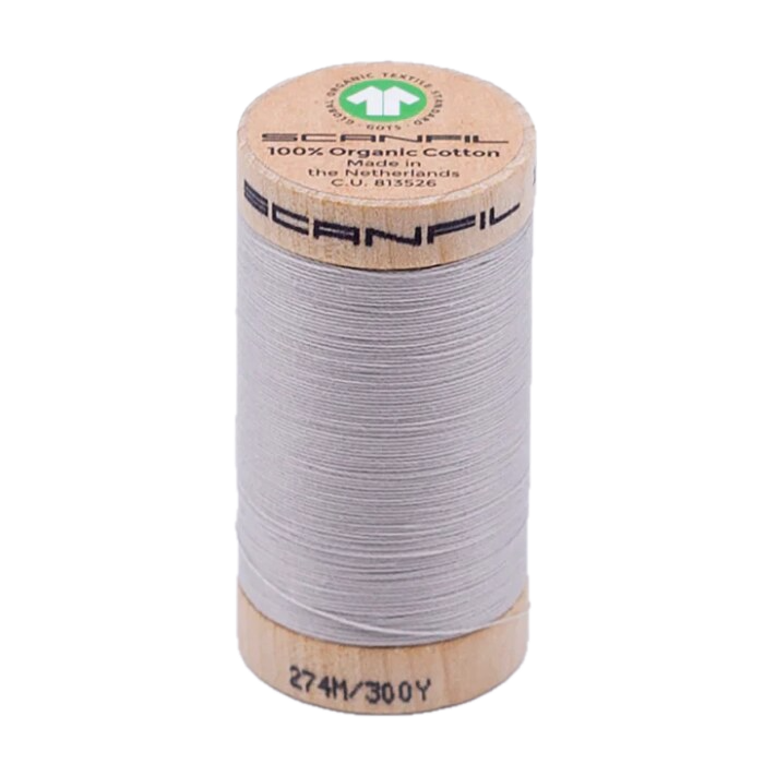 Scanfil Organic Cotton 4856 Silver Cloud 300yds