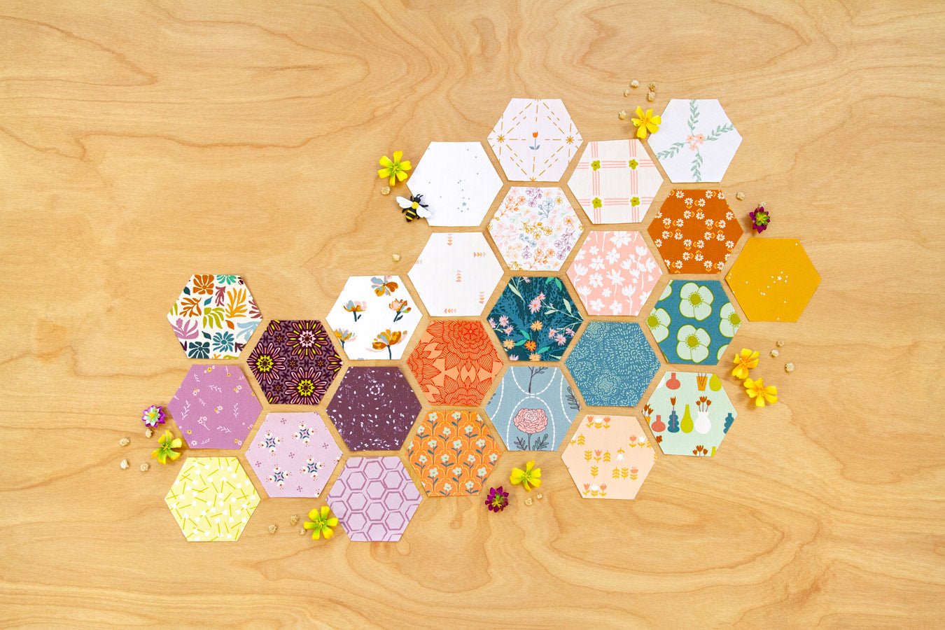 Geobloom by Sewcial bee Collective for AGF 25 Fat Quarter Bundle