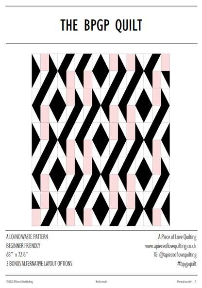 The BPGP Quilt Pattern