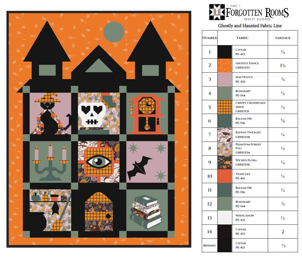 Forgotten Rooms QAL Kit (Caviar Mansion Version)